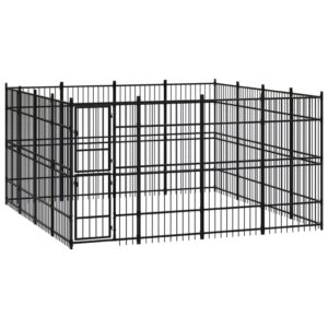 Outdoor Dog Kennel Steel 14.75 m²