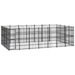 Outdoor Dog Kennel Steel 25.8 m²