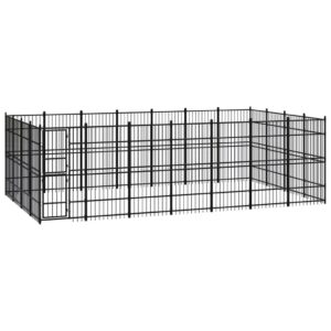 Outdoor Dog Kennel Steel 25.8 m²