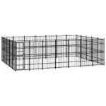 Outdoor Dog Kennel Steel 32.26 m²