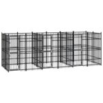 Outdoor Dog Kennel Steel 11.06 m²