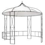 Elegant Outdoor Gazebo Canopy UV Water Resistant Vented Party Tent White Round