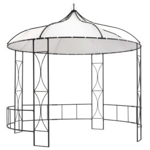 Elegant Outdoor Gazebo Canopy UV Water Resistant Vented Party Tent White Round