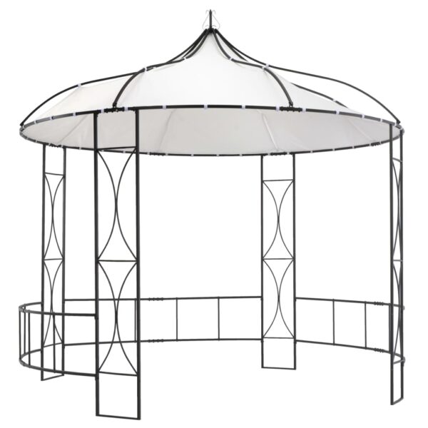 Elegant Outdoor Gazebo Canopy UV Water Resistant Vented Party Tent White Round