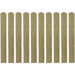 Decorative Garden Patio Terrace Impregnated Pinewood Fence Slats Durable Set