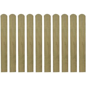 Decorative Garden Patio Terrace Impregnated Pinewood Fence Slats Durable Set