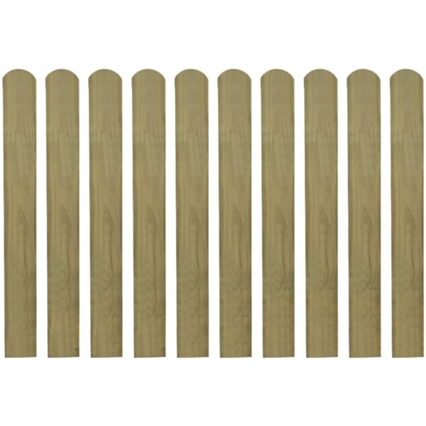 Decorative Garden Patio Terrace Impregnated Pinewood Fence Slats Durable Set