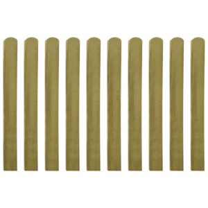 Impregnated Pinewood Garden Fence Slats Durable Rot-Resistant Outdoor Barrier