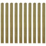 Impregnated Pinewood Garden Fence Slats Durable Rot-Resistant Outdoor Barrier