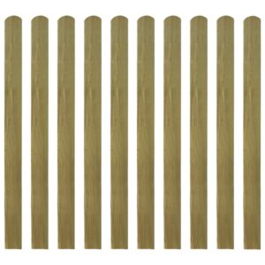 Impregnated Pinewood Garden Fence Slats Durable Rot-Resistant Outdoor Barrier