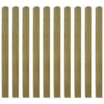 Impregnated Pinewood Garden Fence Slats Durable Rot-Resistant Outdoor Barrier