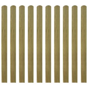 Impregnated Pinewood Garden Fence Slats Durable Rot-Resistant Outdoor Barrier