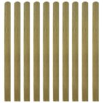 Impregnated Pinewood Garden Fence Slats Durable Rot-Resistant Outdoor Barrier