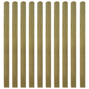 Impregnated Pinewood Garden Fence Slats Durable Rot-Resistant Outdoor Barrier