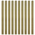 Impregnated Wooden Fence Slats Durable Rot-Resistant Garden Patio Barrier