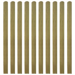 Impregnated Wooden Fence Slats Durable Rot-Resistant Garden Patio Barrier