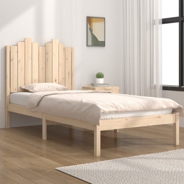 Bed Frame Solid Wood Pine 92x187 cm Single Size