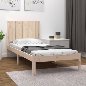 Bed Frame Solid Wood Pine 92x187 cm Single Size