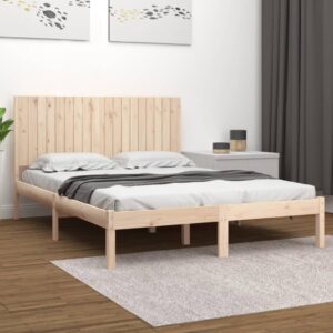 Bed Frame Solid Wood 183x203 cm King Size