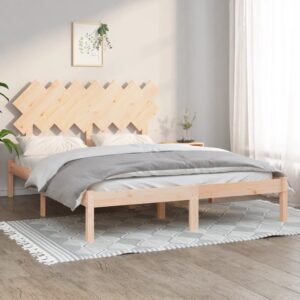 Bed Frame 153x203 cm Queen Size Solid Wood