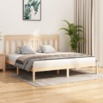 Bed Frame Solid Wood 183x203 cm King Size