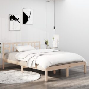 Bed Frame Solid Wood 153x203 cm Queen Size