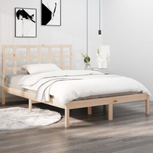 Bed Frame Solid Wood 153x203 cm Queen Size