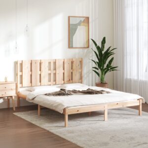 Bed Frame Solid Wood 153x203 cm Queen Size