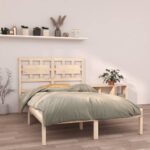 Bed Frame Solid Wood 153x203 cm Queen Size