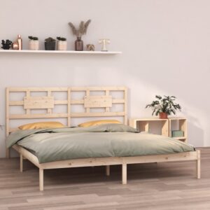 Bed Frame Solid Wood 183x203 cm King Size