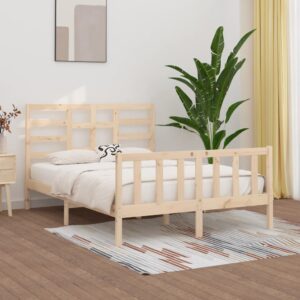 Bed Frame Solid Wood 153x203 cm Queen Size