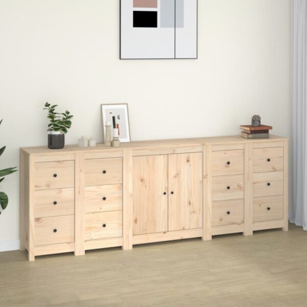 Sideboard 230x35x80 cm Solid Wood Pine