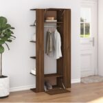 Hallway Cabinets 2 pcs Brown Oak Engineered Wood