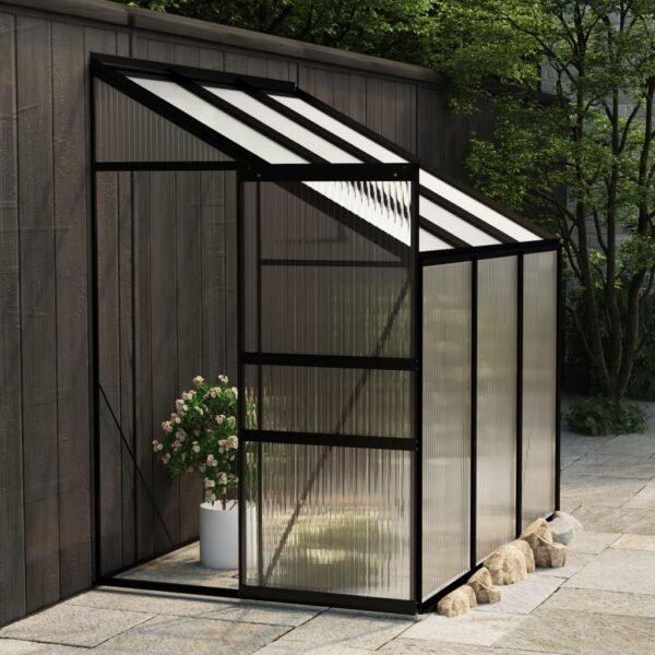 Spacious Walk-In Garden Greenhouse Aluminum Frame with Polycarbonate Panels