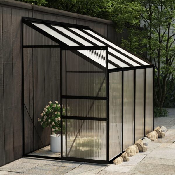 Spacious Greenhouse Aluminium Frame UV Resistant with Ventilation and Base