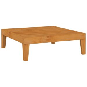 Outdoor Solid Acacia Wood Garden Table Weather-Resistant Patio Furniture