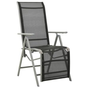 Adjustable Reclining Outdoor Garden Chair Textilene Fabric Breathable Comfort