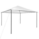 Outdoor Gazebo Canopy Shelter White Oxford Fabric UV Resistant Steel Frame