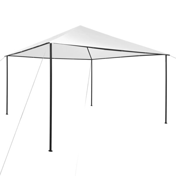 Outdoor Gazebo Canopy Shelter White Oxford Fabric UV Resistant Steel Frame