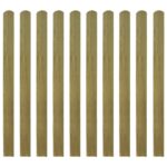 Impregnated Wooden Fence Slats Durable Rot-Resistant Garden Patio Barrier