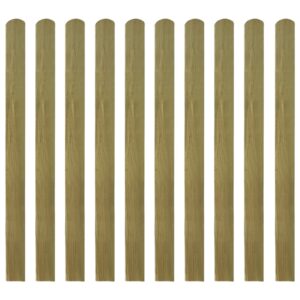 Impregnated Wooden Fence Slats Durable Rot-Resistant Garden Patio Barrier