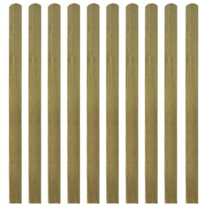 Impregnated Wooden Fence Slats Durable Rot-Resistant Garden Patio Barrier Decor