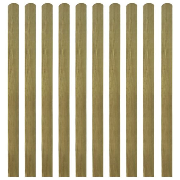 Impregnated Wooden Fence Slats Durable Rot-Resistant Garden Patio Barrier Decor