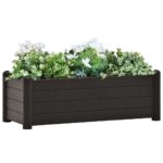 Anthracite Garden Raised Bed for Indoor and Outdoor Use  UV Weather Frost Resistant  Deep and Wide