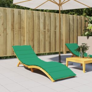 Green Sun Lounger Cushion  Oxford Fabric  Water-Resistant  Non-Slip  Indoor Outdoor Use