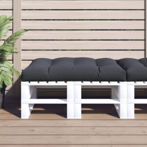 High-Quality Outdoor Pallet Cushion in Anthracite  Durable Fabric  Water-Resistant  UV Resistant  Soft Hollow Fibre Filling