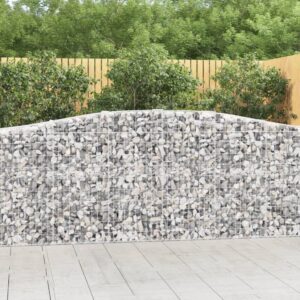 Arched Gabion Baskets 3 pcs  400x50x100/120 cm Galvanised Iron