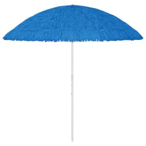 Blue Hawaii Beach Umbrella  UV Protective Anti-Fade Polyester  Tilting Function  300 cm