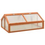 Wooden Greenhouse Garden Cold Frame Protector Firwood PC Board Hinged Lid Patio