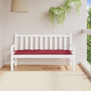 Garden Bench Cushion Wine Red 150x50x7 cm Oxford Fabric